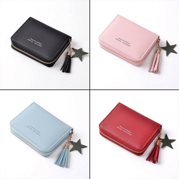 Women Wallet Short Small Coin Purse Ladies Folding Card Holder Card Leather AU