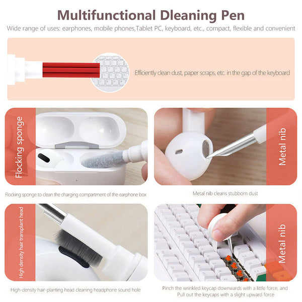 5IN 1  For Airpods Pro Cleaning Laptop Earphone Cleaner Brush Remover