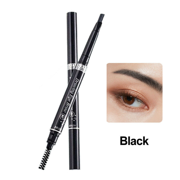 Waterproof Eyebrow Pencil Eye Brow Eyeliner Pen With Brush Makeup Tool Cosmetic