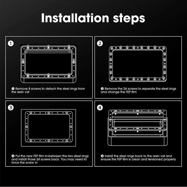 5PCS 3D Printer FEP Film Sheets For Anycubic SLA Photon Resin 200*140*0.1mm