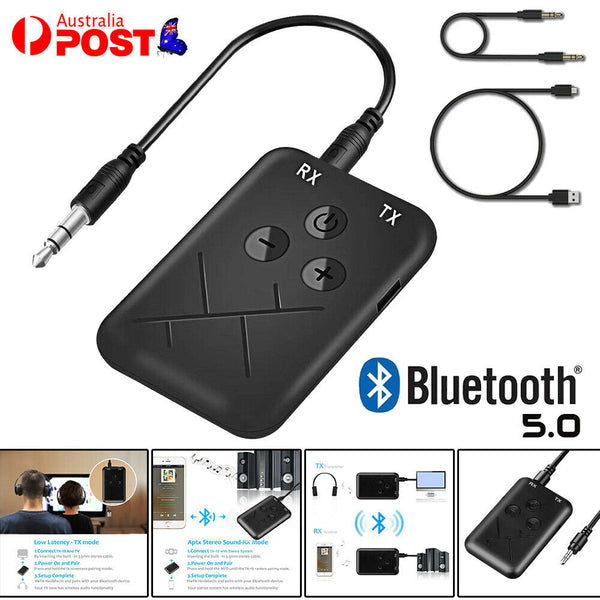 2in1 Wireless Bluetooth Transmitter Receiver A2DP Stereo AUX Audio Music Adapter