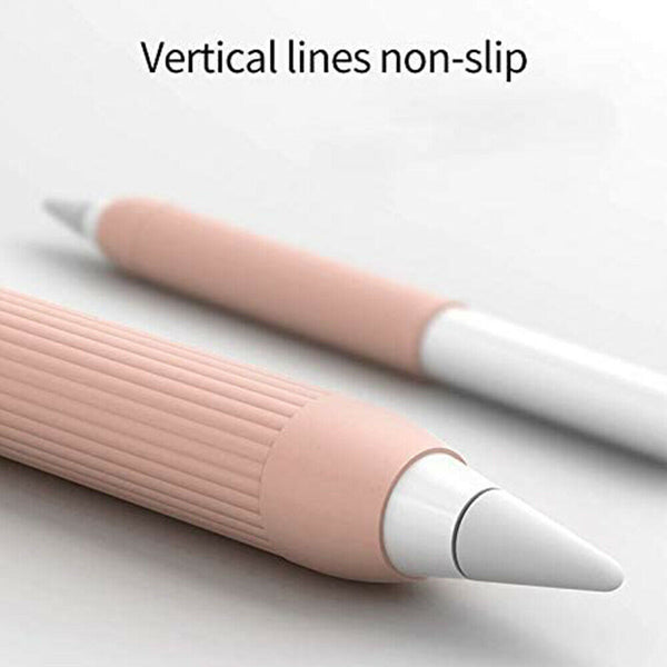 For iPad Apple Pencil 1 2 Silicone Grip Nib Tip Anti-Slip Case Holder Skin Cover