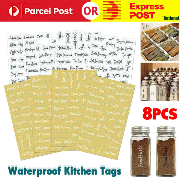 274 Stickers Herb Spice Storage Jar Labels Stickers Decals Pantry Kitchen Labels