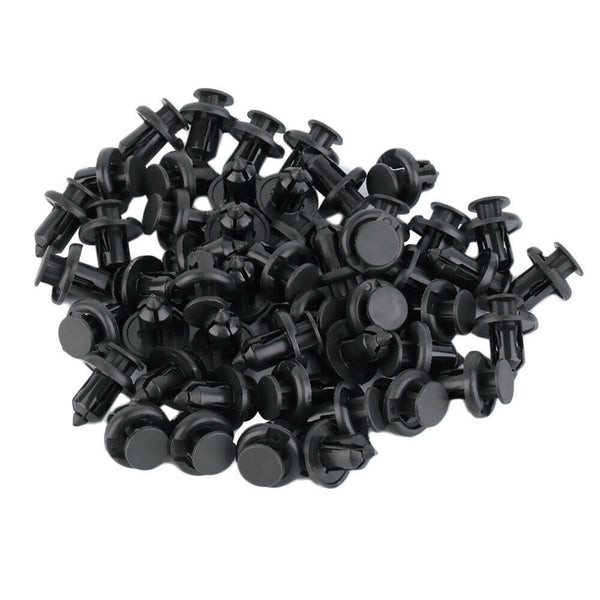 100X Car Plastic 10MM Clips Rivet Push Fit Door Boot Trim Panels Bumper Fastener