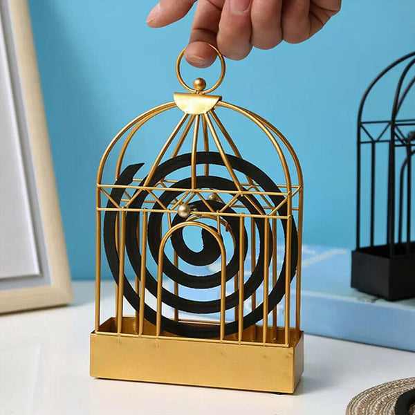 Mosquito Coil Holder Outdoor Birdcage Decor Burner Repellant Garden Mozzie Home