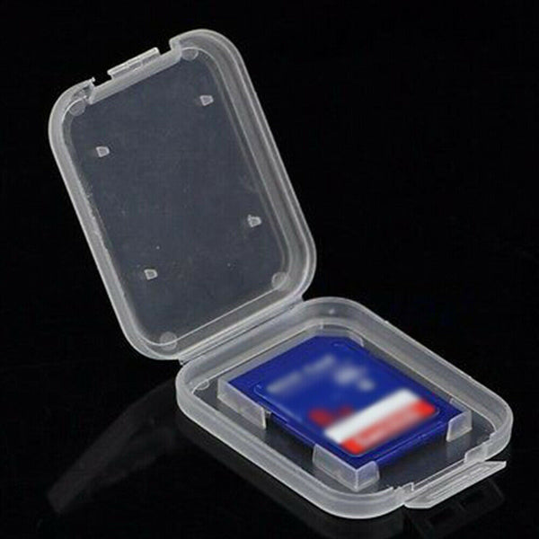 10Pcs SD SDHC Memory Card Case Box Storage Hard Plastic Transparent Holder