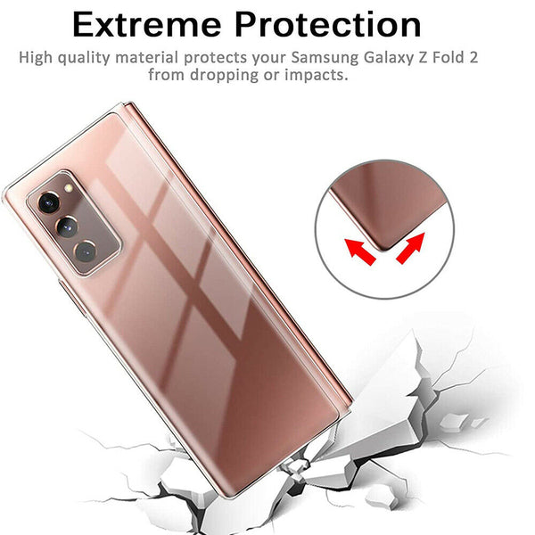 For Samsung Galaxy Z Fold 2 5G Case Crystal Clear Shockproof Ultra Thin Cover