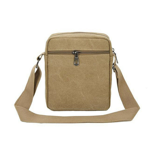 New Retro Men Canvas Shoulder Messenger Bag Crossbody Satchel Travel Man Bag AU