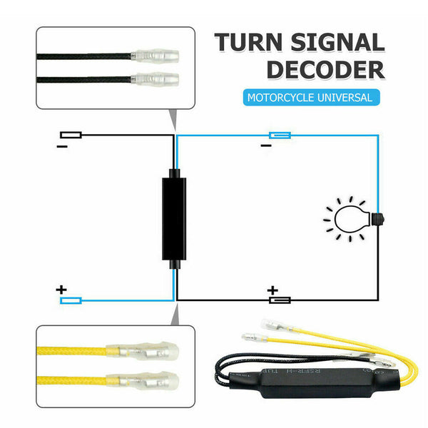 4X LED Load Resistor Motorcycle Turn Signal Indicator Flash Blinker Fix Error AU