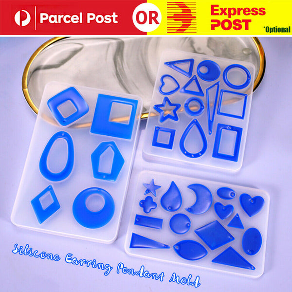 Silicone Earring Pendant Mold Necklace Jewelry Resin Epoxy Mould Casting Craft