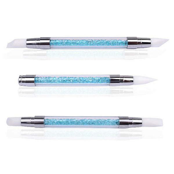 3Pcs Nail Art Design Brushes Dotting Pen Tool Set Painting UV Gel Drawing Brush