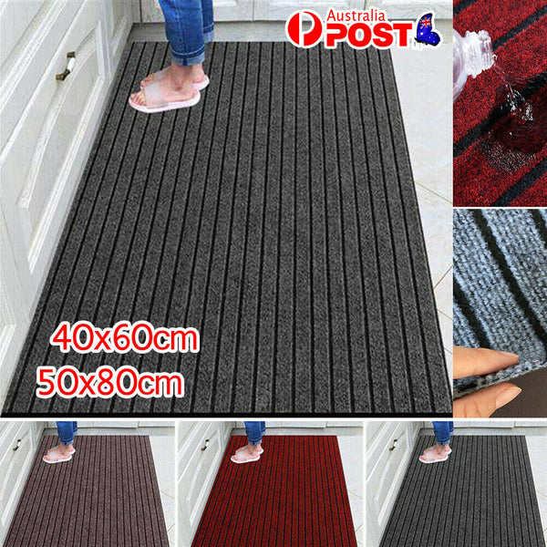 Non-Slip Waterproof Kitchen Door Mat Home Floor Rug Carpet Anti-Oil Easy Clean