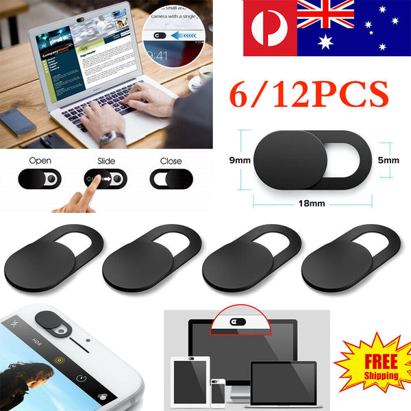 6/12Pcs Webcam Shutter Slider Privacy Camera Cover Sticker Ipad Phone Laptop Mac