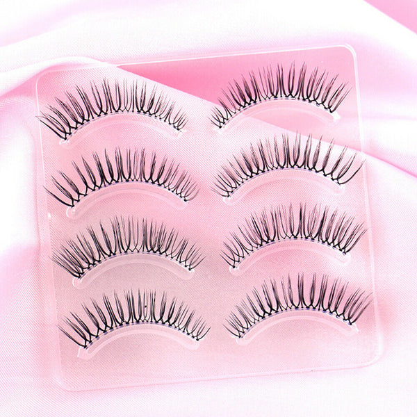 4/5 Pairs Ultra Natural False Eyelashes Handmade Fake Eye Lashes Extension AU