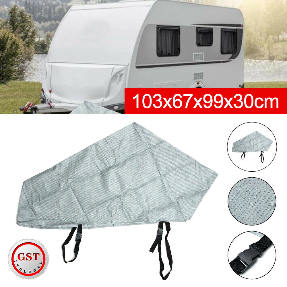 Waterproof Caravan Tailer Towing Hitch Coupling Lock Cover Rain Dust SunT