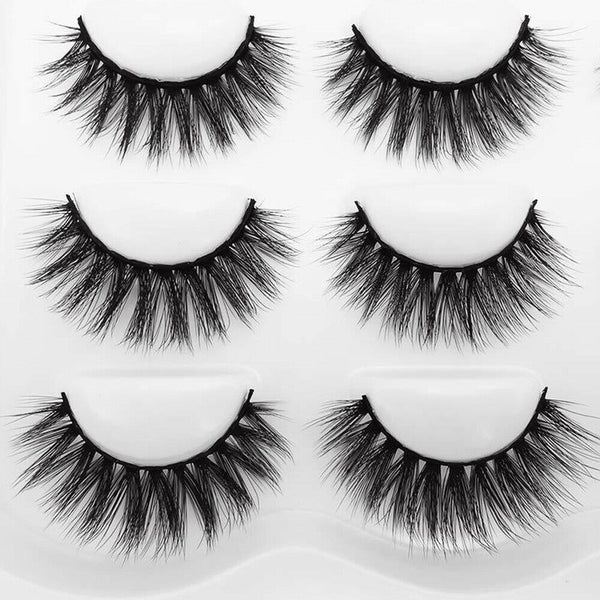 5/10Pairs 3D Mink Natural Thick False Eyelashes Eye Lashes Makeup Extension Hot