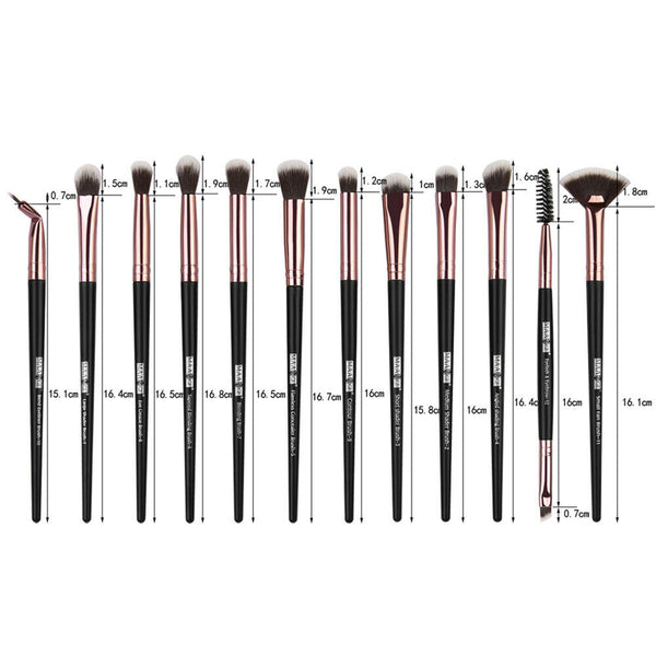 WOMEN Professional Makeup Brush Kit Set 12Pcs Cosmetic Make Up Beauty Brushes AU