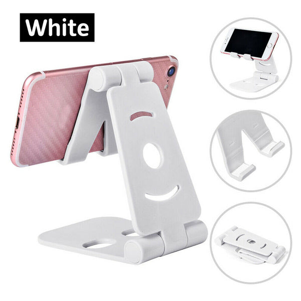 Portable Double Foldable Swivel Stand Holder Cradle Bracket MountForPhone Tablet