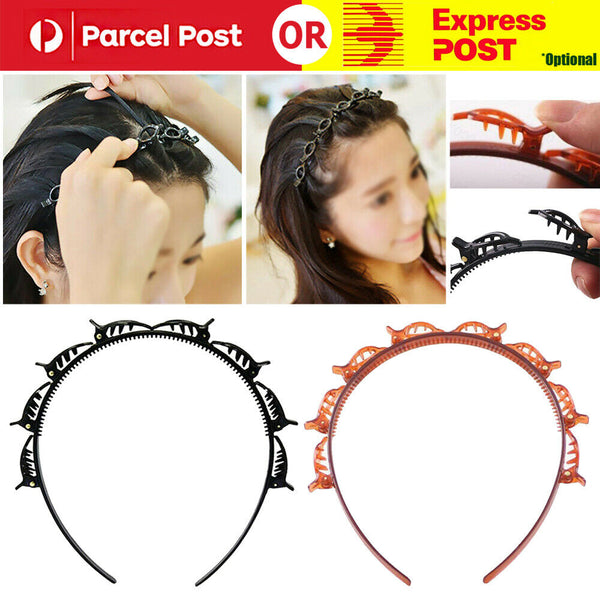 1/2x Double Bangs Hairstyle Hairpin Hair Accessories Hairdressing Headband Clips