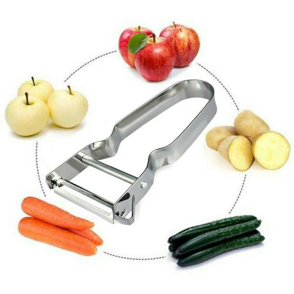 Stainless Steel Vegetable Julienne Peeler Slicer Hand Shredder Fruit Cutter Tool