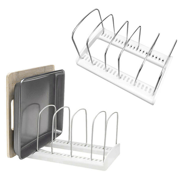 Kitchen Bakeware Organiser Rack Baking Tray Cutting Board Storage For Bakeware