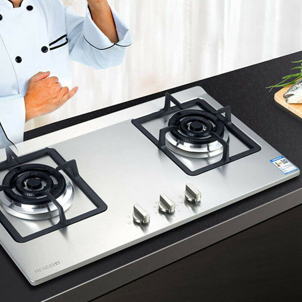 4x Alloy Home Kitchen Gas Stove Knobs Cooker Oven Cooktop Metal Switch Control