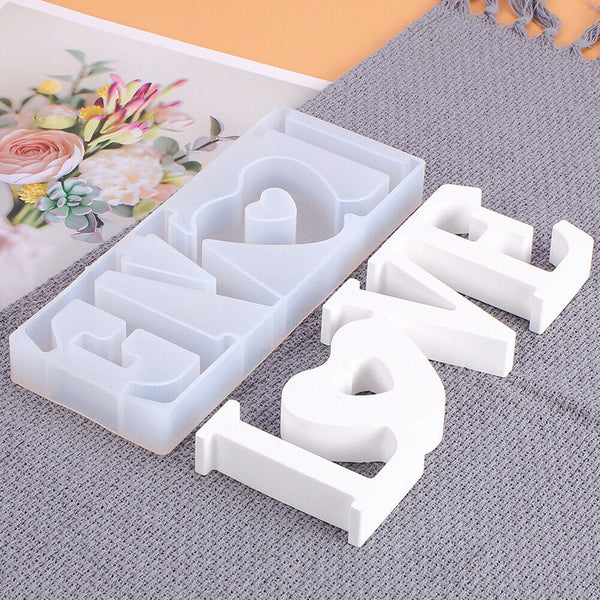 LOVE Sign Resin Casting Mold Silicone Jewelry Making Epoxy Mould Craft Tool DIY