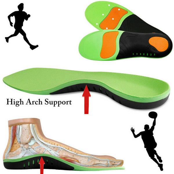 Pair Insole Orthotic Arch Support Shoe Flat Feet Correct Pad Pain Relief Plantar