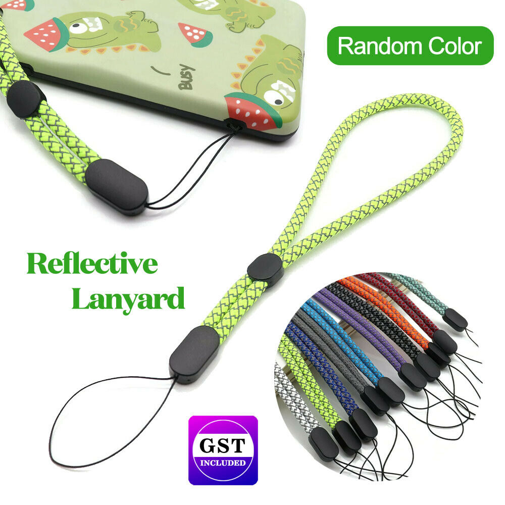 Reflective Strong Hand Wrist Lanyard Strap String Phone Adjustable AU Stock