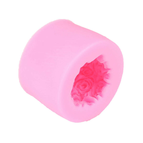 3D Silicone Candle Mold Rose Ball Aromatherapy Candle Soap Mould Craft Baking