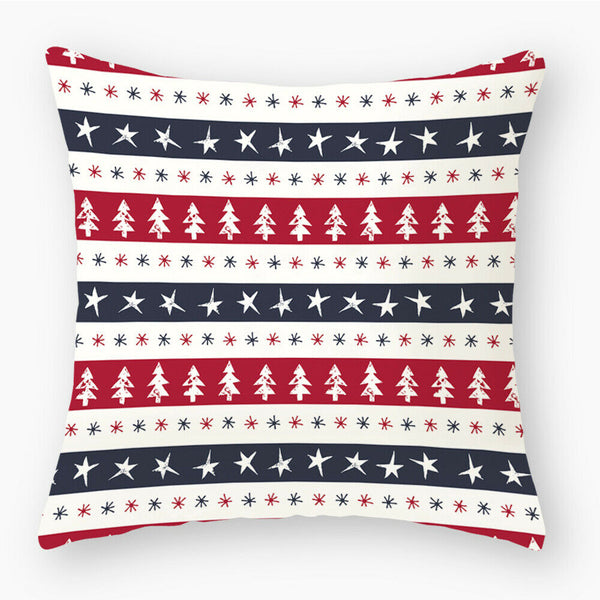 Christmas Cushion Cover Throw Waist Bolster Pillow Case Sofa Home Party Decor