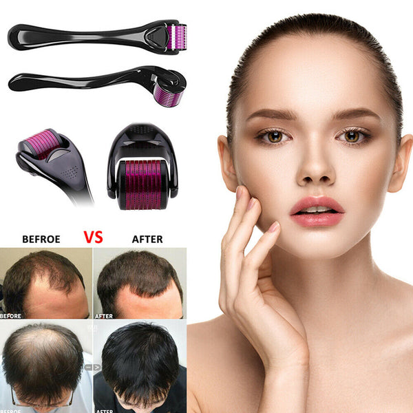 540 Titanium Micro Needle Derma Roller Beard Hair Regeneration Growth Skin Care