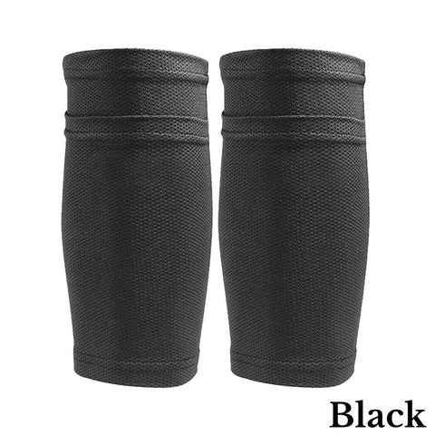 1Pair Adult Kids Soccer Protective Leg Sleeves Calf Support Socks Shin Guard