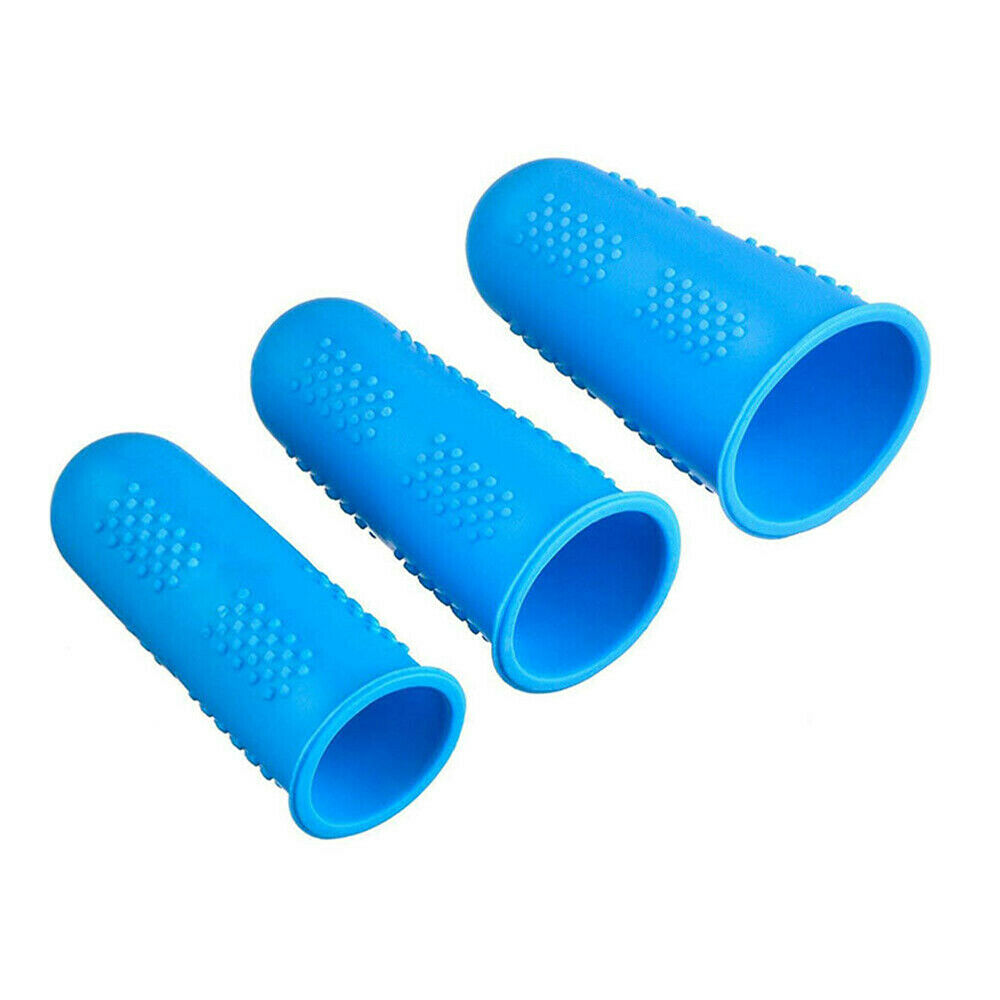 Silicone Finger Cover Cap Anti-skid Heat Resistant Fingertip Protector Kitchen