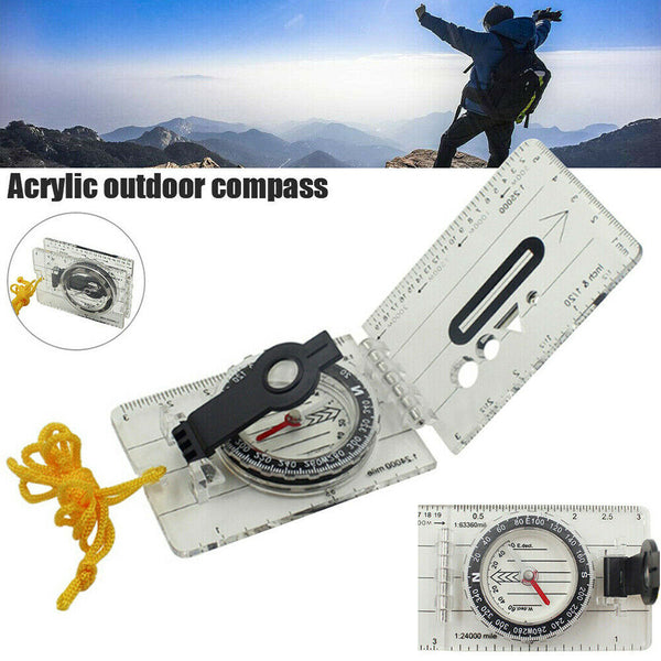 Professional Military Army Metal Sighting Compass Clinometer Camping Hiking New