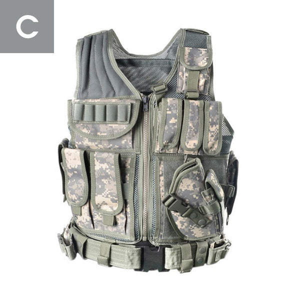 Tactical Military Vest Army Paintball Airsoft Combat Assault Adjustable Armor