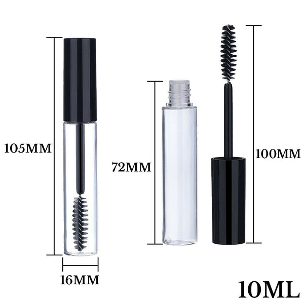 10ML Empty Eyelash Tube Portable Liquid Bottle Mascara Cream Vial/Container Set