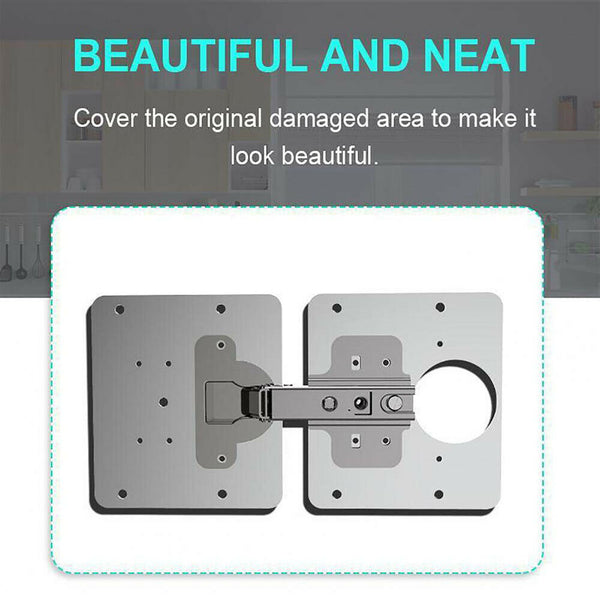 Hinge Repair Plate Stainless Steel Furniture Cupboard Mount Tool For Cabinet Lat