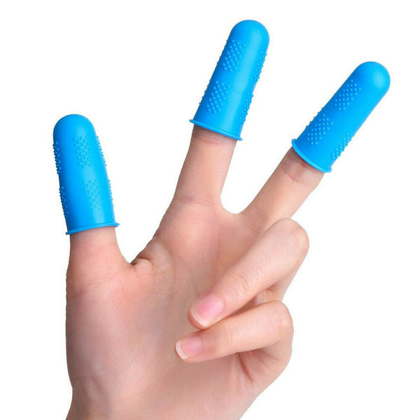 Silicone Finger Cover Cap Anti-skid Heat Resistant Fingertip Protector Kitchen