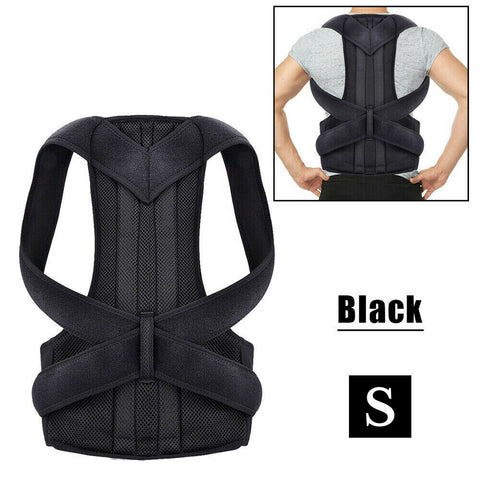 S/M/L/XL Therapy Posture Corrector Spine Back Support Shoulder Brace Adjustable