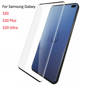 For Samsung Galaxy S20+ Ultra Tempered Glass Screen Protector + Camera Lens Film