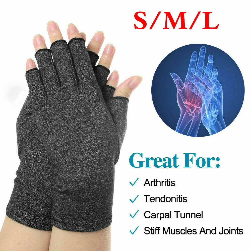 Arthritis Gloves Compression Support Hand Wrist Brace Relief Carpal Tunnel Pain