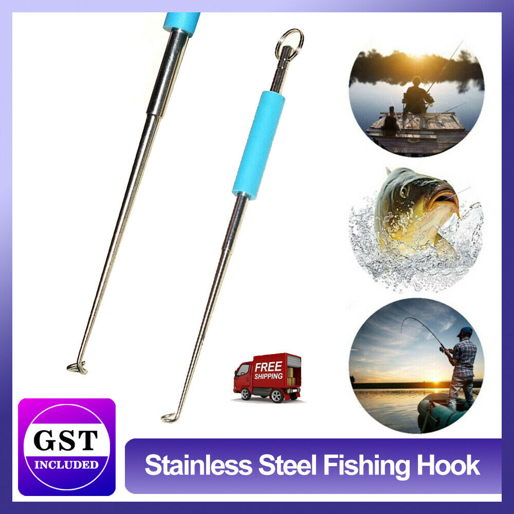 Stainless Steel Fishing Hook Extractor Portable Safety Fish Hooks Remover