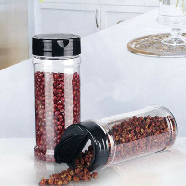 PLASTIC SPICE BOTTLES JARS CONTAINERS SHAKER LID HERB 100ML BULK LOT WHOLESALE