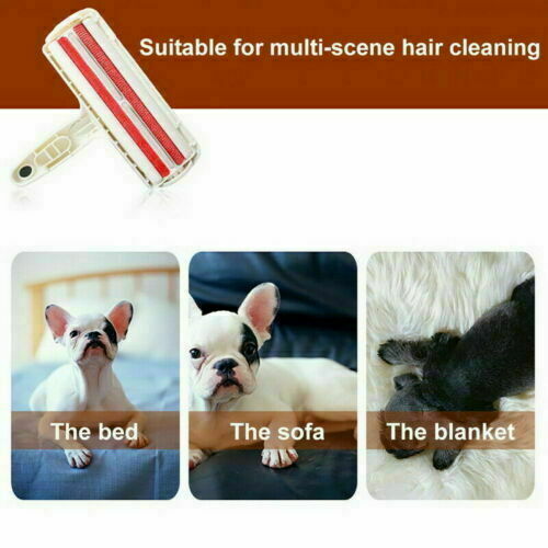 Pet Dog Cat Hair Remover Roller Self Cleaning Hair Remover Fur Removal Roller AU