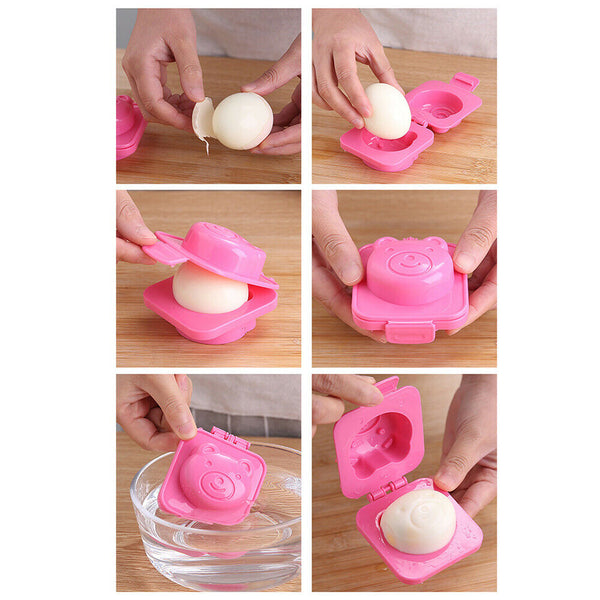 Mold Sandwich Bento Rice Mould Sushi Maker Boiled Egg Cutter Kitchen Gadget 6pcs