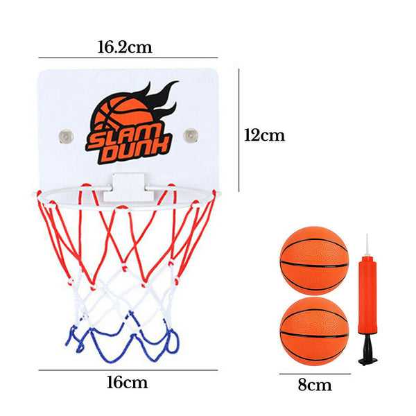 Kids Children Indoor Mini Basketball Hoop Net Toy Door Wall Mounted Pump Dunk