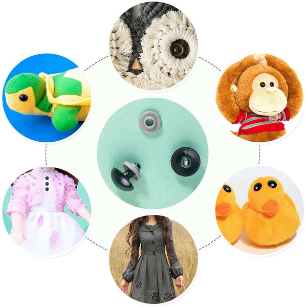 752X Plastic Safety Eyes For Teddy Bear Doll Toy Animal Felting Accessories DIY