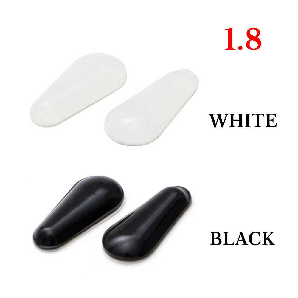 Set of 6 Pairs Silicone Nose Pads Anti Slip Stick On for Eye Glasses Sunglasses