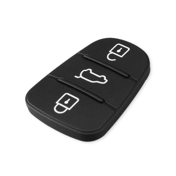 2pcs 3 Button Remote Flip Key Fob Case Repair Rubber Pad For Hyundai i10 i20 i30